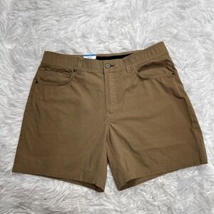 Columbia Shorts Men's 34 6" Inseam Khaki Brown Outdoor Hiking Trail Camping New